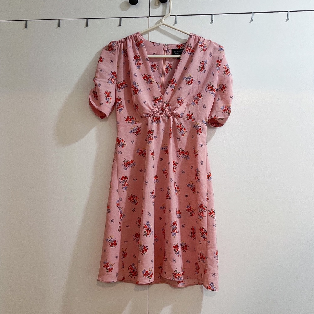 Topshop Floral Mini Dress